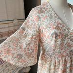 Tuckernuck The Ginger Floral Short Flutter Sleeves Maxi Dress Women’s Size XS Photo 2