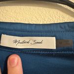 Mustard Seed  Teal Button-Up Blouse Photo 1