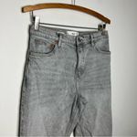 Mango MNG denim mom jeans gray acid wash size 8‎ Photo 4