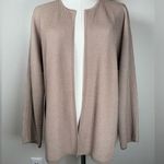 Eileen Fisher Silk Organic Cotton Open Front Cardigan Sweater Womens Size Large Photo 0