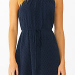 Elle  Black Textured Mini Dress Photo 0