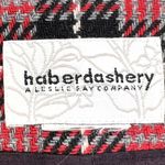 VTG Haberdashery Plaid Womens Suit Red 12P Wool Blend Academia Tartan Plaid Photo 1