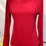 A New Day Boat Neck Long Sleeve Knit Top Red size M Photo 0