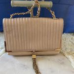 Bebe Chic Metallic Shoulder Bag with Chain Strap Photo 2