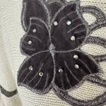 VINTAGE 80s Patchwork Sweater Size L Photo 6