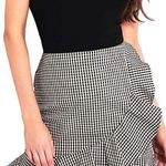 Gingham Mini Skirt Black Size L Photo 0