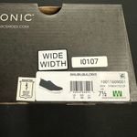 New Vionic Malibu Black Canvas Slip On Sneakers 7.5 Wide Photo 6