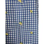 kim rogers  Lemon embroidered Gingham Sheath Dress Spring Summer Picnic Size PM Photo 2