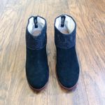 Toms  • Leila booties ankle boots black suede grey dotted wool heeled round toe Photo 3