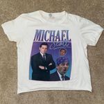 Gildan the office michael scott graphic cropped t shirt Photo 3