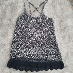 Mossimo Supply Co Black & White Racerback Tank Top Photo 0