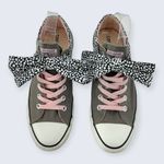 Converse CTAS Betty Bow Polka Dot Gray Pink Elastic Laces Canvas Sneaker 10 Photo 2