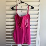 Pink Lace Corset Mini Dress NWT S Photo 5