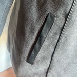 Croft & Barrow fully lined gray Peacoat with faux leather trim Photo 3