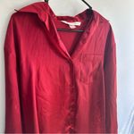 Victoria's Secret  Red Satin Blouse Photo 2