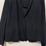 Eileen Fisher  Black Stretch Ponte Blazer Jacket Size XL Office Career Viscose Photo 4