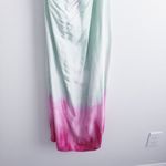 ZARA  Tie Dye Ombre Midi Shine Slit Strappy Dress Photo 5