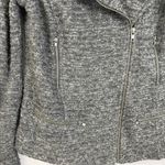 Edgy Textured Womens Moto Jacket Size US M Sparkle Biker Street Urban Together Gray Size M Photo 2