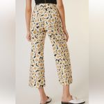 Anthropologie  Maeve Colette Cropped Wide-Leg Pants in Yellow Motif Photo 2