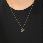 Cowboy Hat Necklace Gold Photo 0
