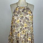 The Jetset Diaries  Palm Leaf Pleated Tank Top Photo 0