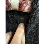 House of Harlow  1960 Sleeveless Knit Bodycon Midi Dress Black Silver Size Small Photo 5