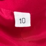 Vintage 90s Red Beaded Collar Formal Prom Dress Size 10 Photo 5