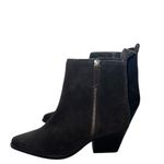 NWT HOUSE OF HARLOW DARK BROWN SUEDE/LEATHER ANKLE BOOTS Size 9.5 Photo 1