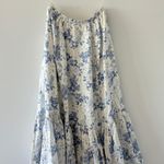 House Of CB Blue White Floral Aitana Maxi Skirt XS Photo 9