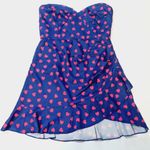 MORE TO COME Marcine Strapless Dress in Navy Small Red Photo 2
