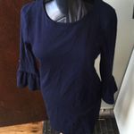 J.Crew J Crewnavy bell sleeve knit shirt dress Photo 0