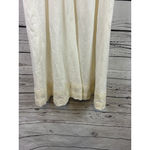 Women's J.Crew White Linen Mini Dress with Beige Trim Size 4 Photo 6