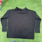 L.L. Bean Black Cashmere and cotton Collared Polo Sweater, Size large Photo 1