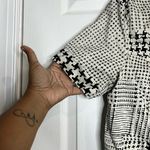 CAbi  Coupe Bomber Jacket Black and Ivory Patchwork Design - Size Large Photo 6