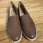 Kork-Ease Peyton Leather Slip-On Sneakers Flats NWOT Loafers moccasin White Sole Trim Brown tan daily super comfy preppy work Photo 1