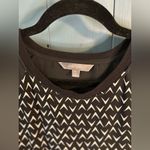 Daisy Fuentes  Black and White Chevron 3/4 Sleeve Blouse | Women’s Size Medium Photo 1