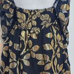 Buddy Love Black and Metallic Gold Leaf Mini Cocktail Dress NWOT Size XS Photo 6