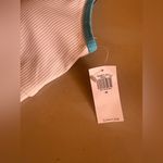 Old Navy  High Waisted Swim Set top M button L white and blue  summer Photo 15