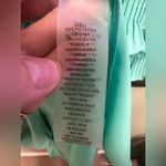 Vince Camuto turquoise 3/4” tiered ruffle sleeve keyhole neck lined mini dress Photo 4