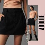 AGOLDE skirt 28 denim mini skirt cotton pleated Photo 9