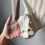 Aerie  Cream Ribbed Bodysuit Women's Medium Photo 5