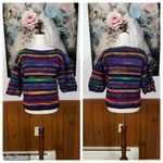 Cute Fleece & Fibre Multicolor Striped Women's Wool Blend Sweater! Photo 1