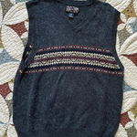 American Vintage Vintage gray wool blend cottagecore boho granola sweater vest Photo 0