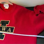 Lee ✨ Vintage Red Iowa Crewneck Sweatshirt Large Photo 10
