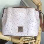 Dooney & Bourke DOONEY BOURKE Pink Ostrich Embossed Leather Shoulder Bag Vintage Mint Condition Photo 0