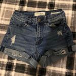 PacSun Dark Denim High Waisted Shorts Photo 0