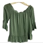 Blue Rain , women’s top, CottageCore, Boho,XS,Green Photo 1