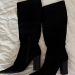 Black Knee High Boots Size 6 Photo 0