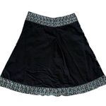 Basil & Maude Vintage Women’s High Waisted Turquoise Beaded Black A Line Skirt Size M Photo 4