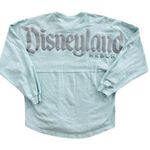 Disney Unisex Disneyland Park Resort Rare Blue GlitterSpirit Jersey Size Small Bounding Photo 0